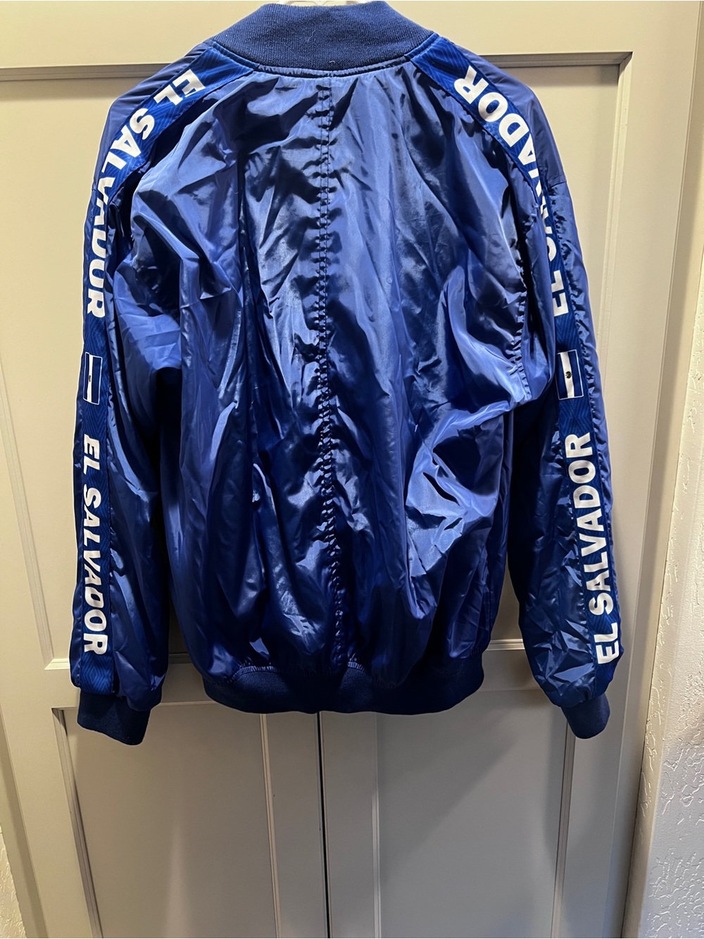 RARE Umbro El Salvador Royal Blue Track / bomber Jacket with embroidery - Picture 3 of 6